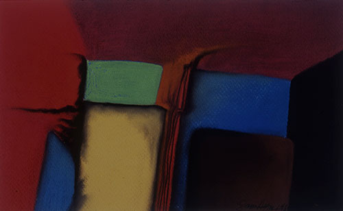 Pastel painting titled Rooms I